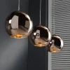 Suspension Cattenscop Cuivre, 3 Lumieres