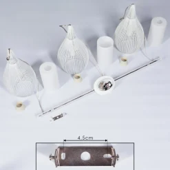 Suspension Chipoc Blanc, 3 Lumieres