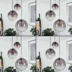 Suspension Degevos Gris, 3 Lumieres