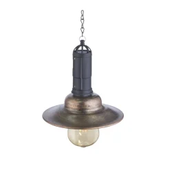 Suspension D'Exterieur Globo Solar Led Cuivre, 1 Lumiere