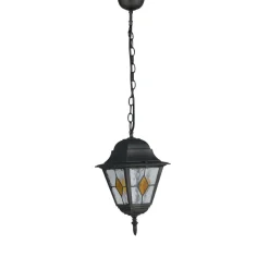Suspension Exterieur Lutec Pisa Anthracite, 1 Lumiere