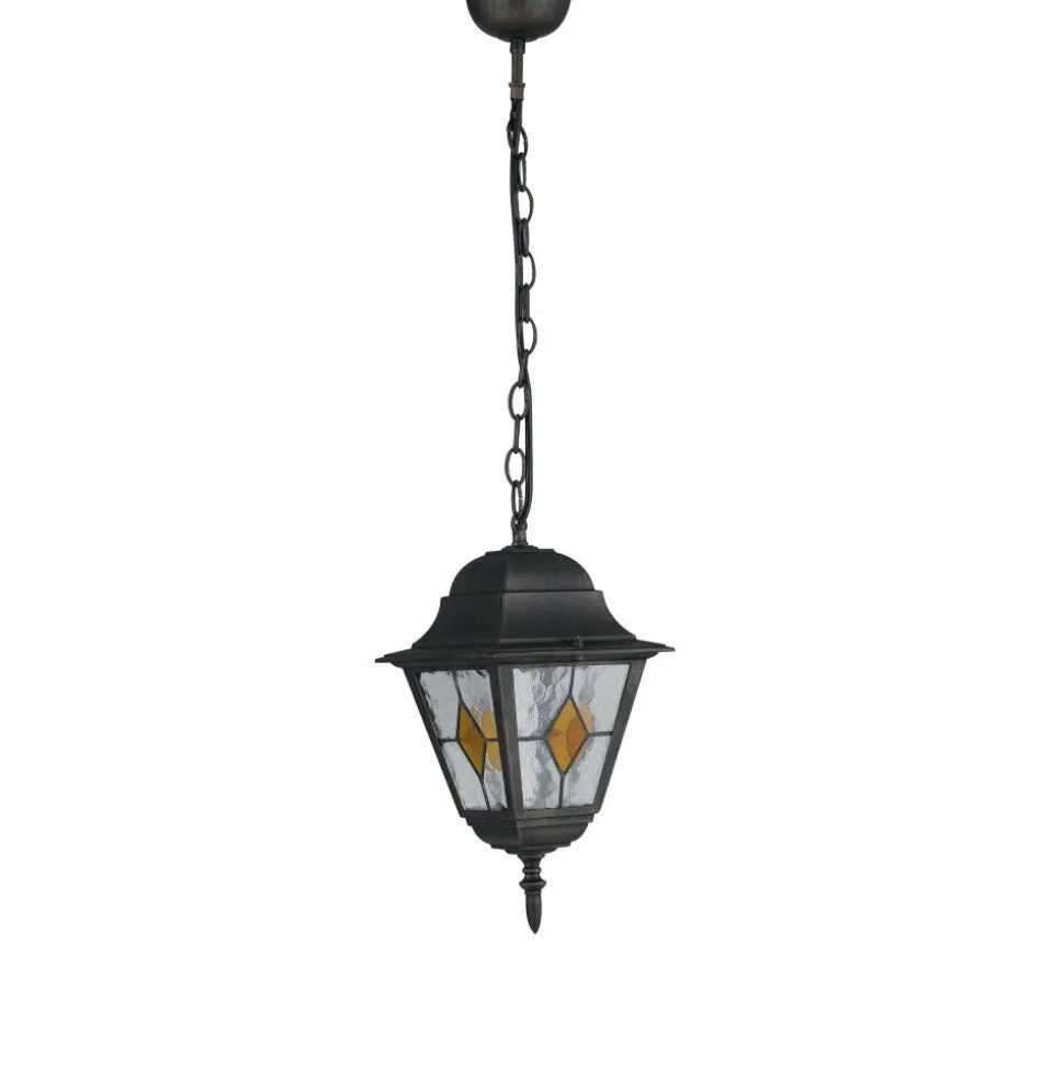 Suspension Exterieur Lutec Pisa Anthracite, 1 Lumiere