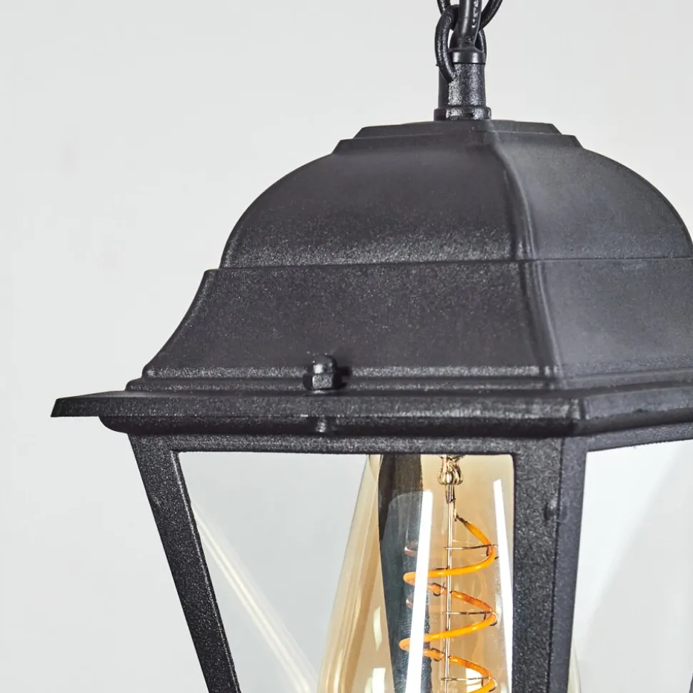 Suspension Exterieur Naofe Noir, 1 Lumiere