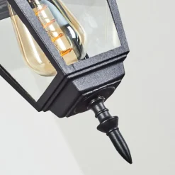 Suspension Exterieur Naofe Noir, 1 Lumiere