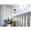 Suspension Exterieure Lutec Kelsey Noir, 1 Lumiere