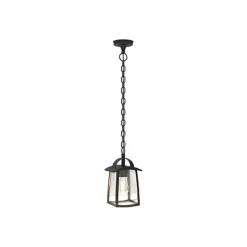Suspension Exterieure Lutec Kelsey Noir, 1 Lumiere
