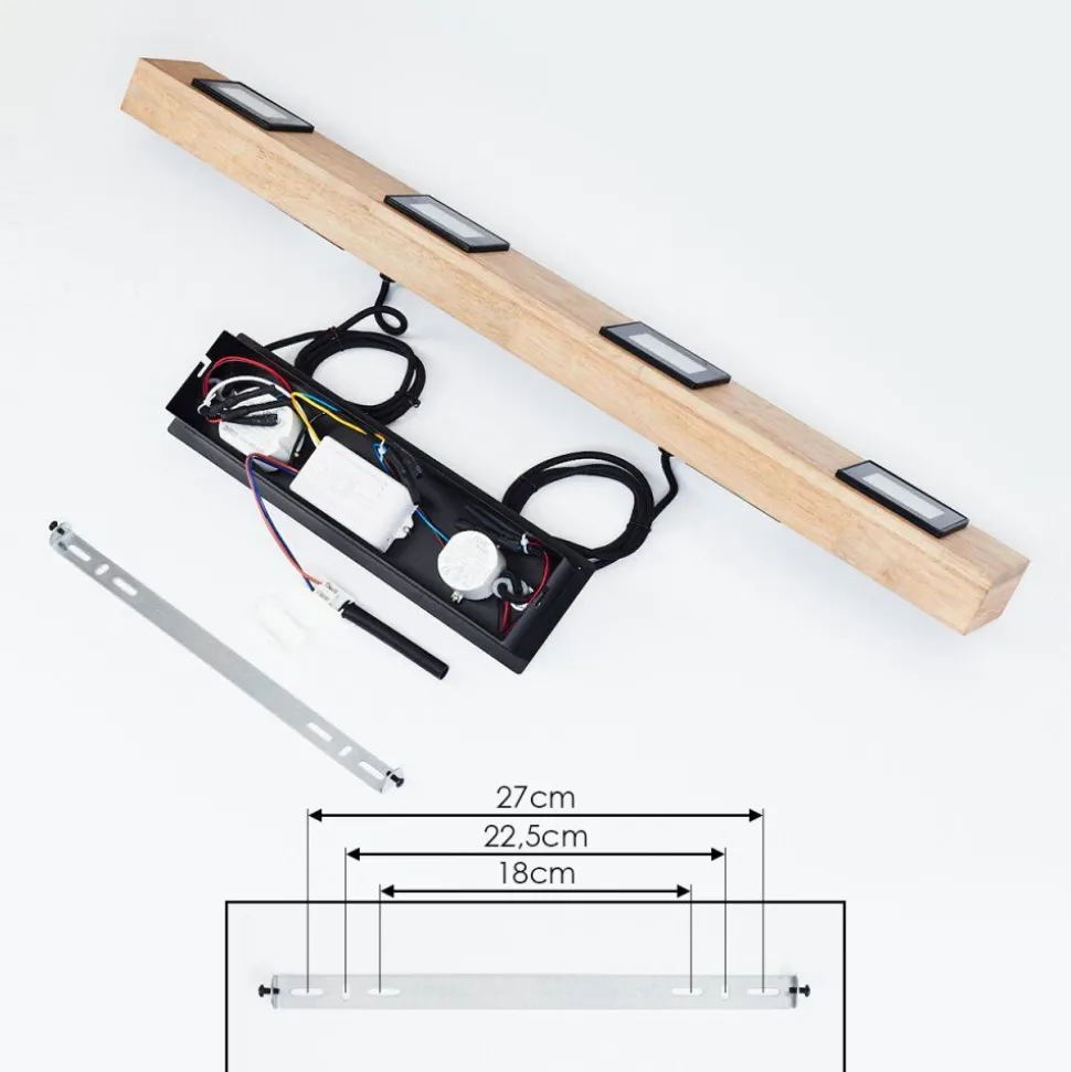Suspension Giresta Led Noir, 6 Lumieres