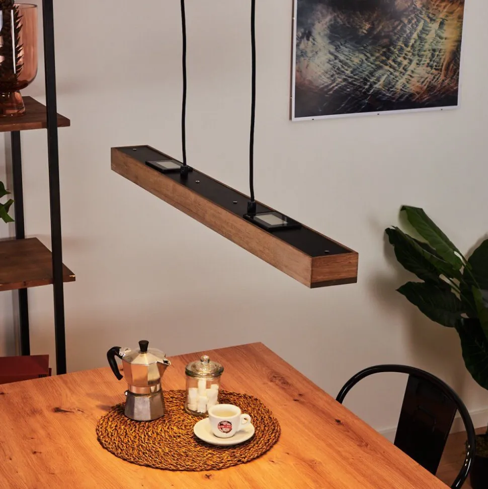 Suspension Giresta Led Noir, 6 Lumieres