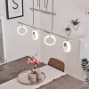 Suspension Globine Led Chrome, 4 Lumieres