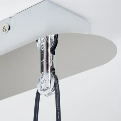 Suspension Globine Led Chrome, 4 Lumieres