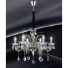Suspension Globo Dunja Chrome, Transparent, 6 Lumieres