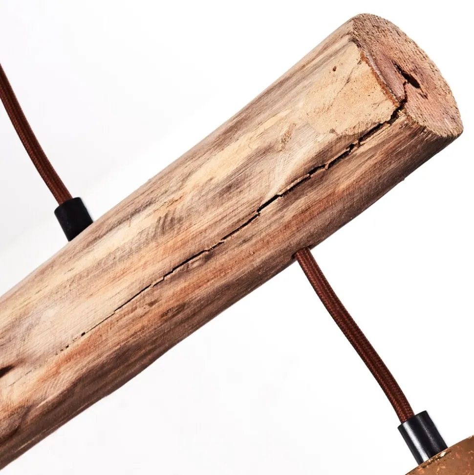 Suspension Gondo Rouille, 3 Lumieres