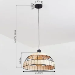 Suspension Heldal Noir, 1 Lumiere
