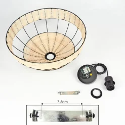 Suspension Heldal Noir, 1 Lumiere