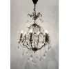Suspension Hollander Cristallo Anthracite, 6 Lumieres