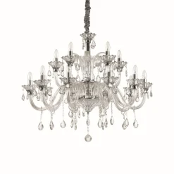 Suspension Ideal Lux Colossal Chrome, 15 Lumieres