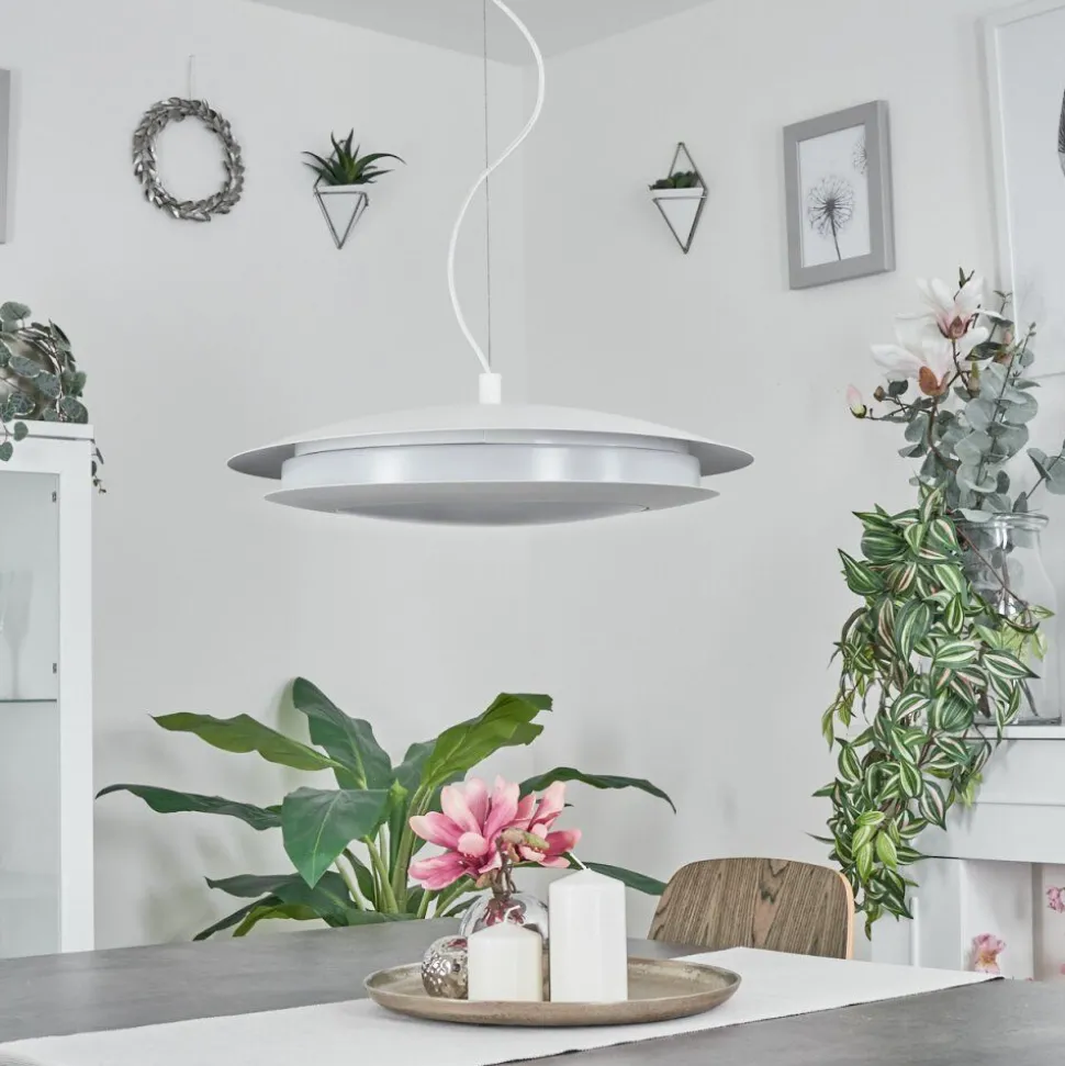 Suspension Ittingen Led Blanc, 1 Lumiere, Changeur De Couleurs