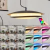 Suspension Ittingen Led Noir, 1 Lumiere, Changeur De Couleurs