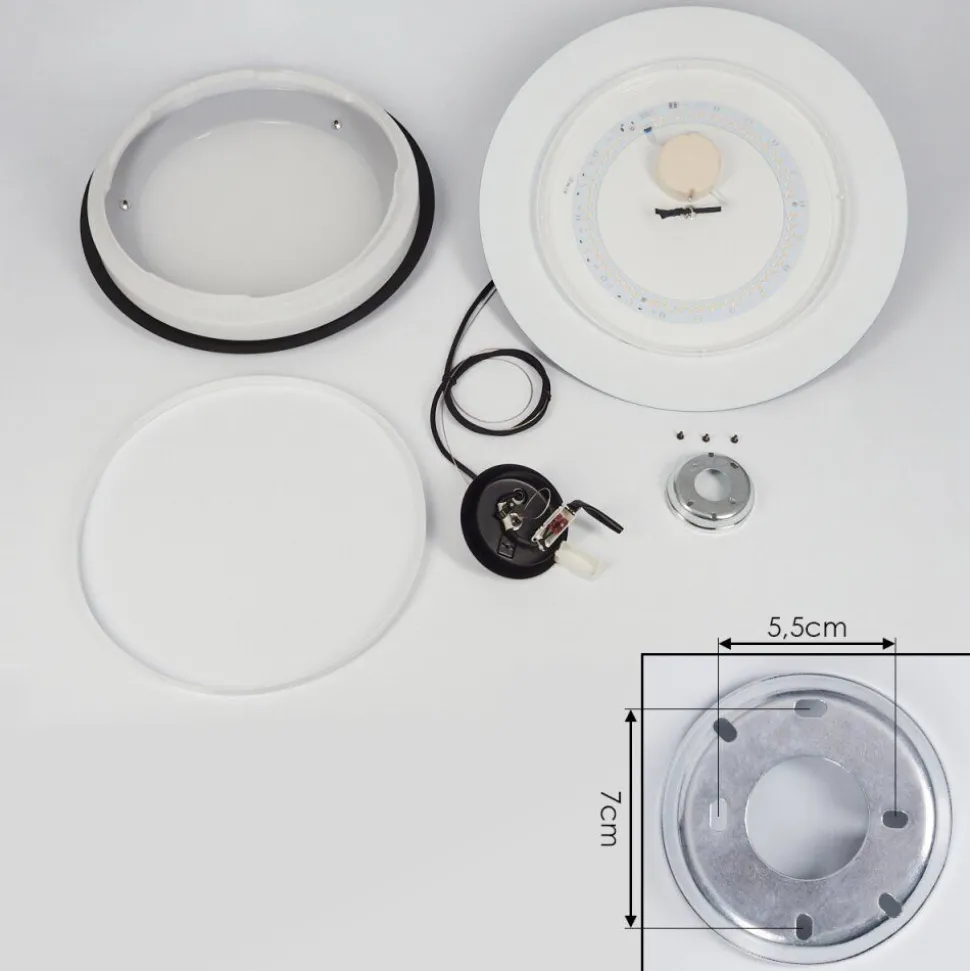Suspension Ittingen Led Noir, 1 Lumiere, Changeur De Couleurs