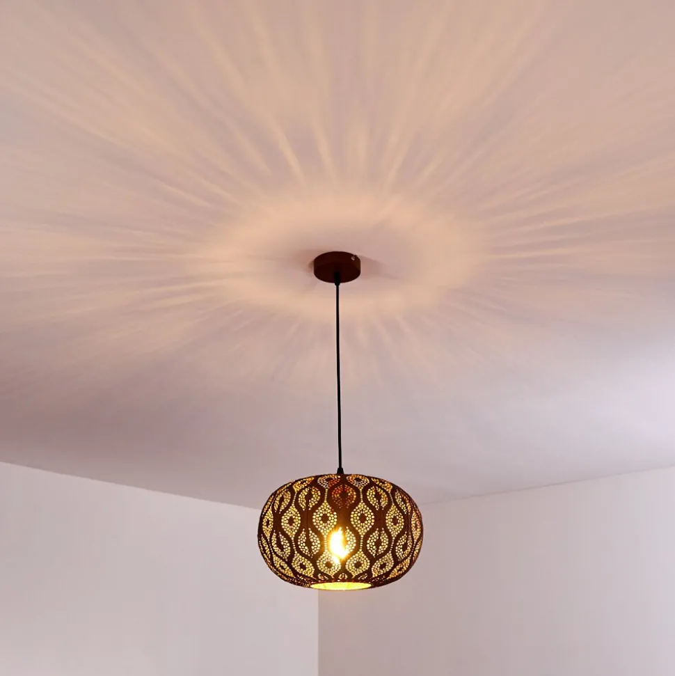 Suspension Kemer Rouille, 1 Lumiere