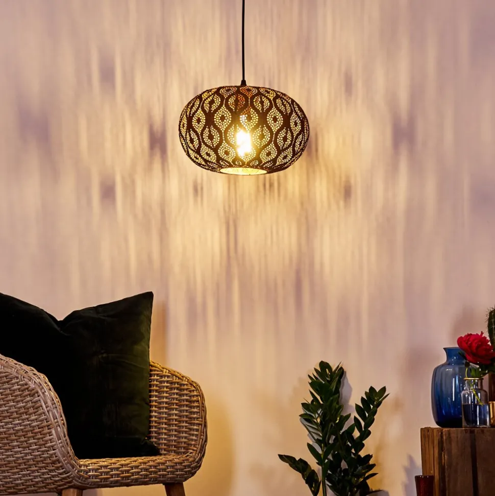 Suspension Kemer Rouille, 1 Lumiere