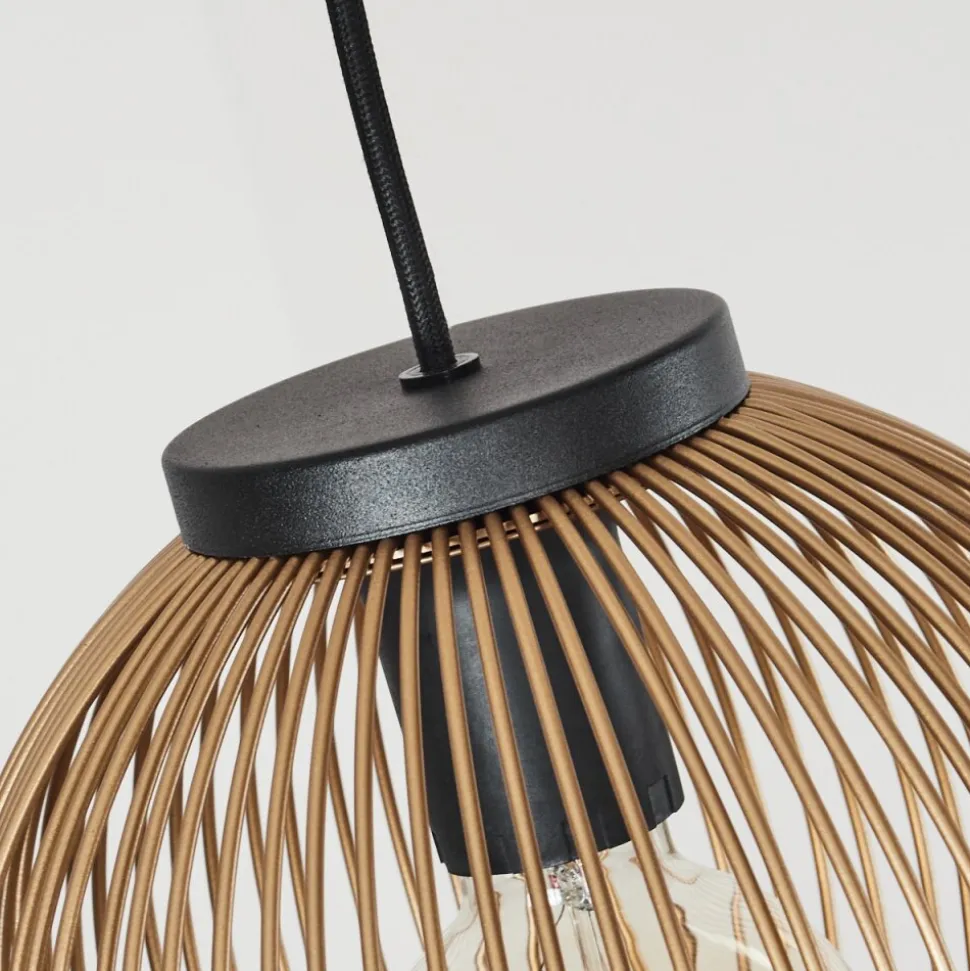 Suspension Keryvaland Noir, 3 Lumieres