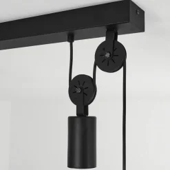 Suspension Manacales Noir, 2 Lumieres
