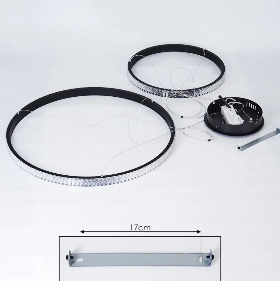Suspension Melosa Led Noir, 1 Lumiere