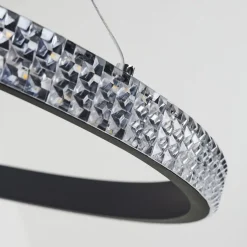 Suspension Melosa Led Noir, 1 Lumiere