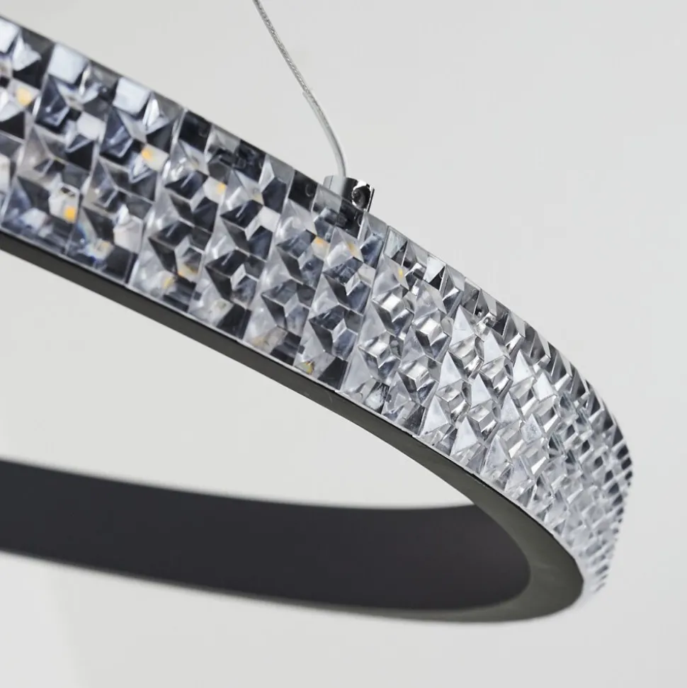 Suspension Melosa Led Noir, 1 Lumiere