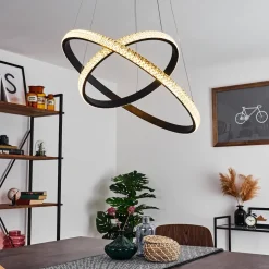 Suspension Melosa Led Noir, 1 Lumiere
