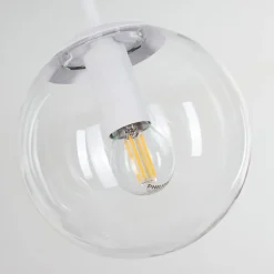 Suspension Mesas Blanc, 5 Lumieres