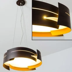 Suspension Novara Brun, 3 Lumieres