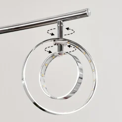 Suspension Ogoki Led Chrome, 4 Lumieres