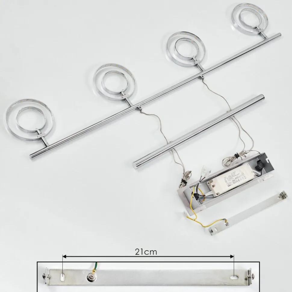 Suspension Ogoki Led Chrome, 4 Lumieres