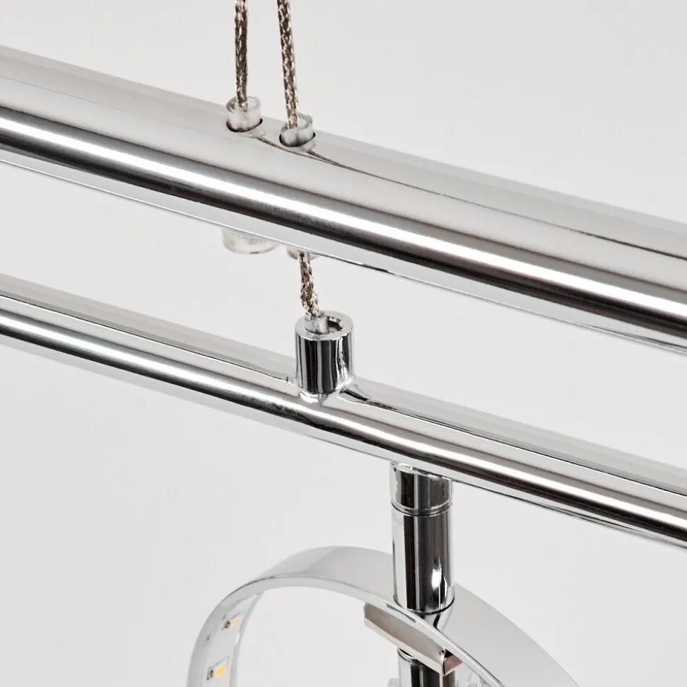 Suspension Ogoki Led Chrome, 4 Lumieres