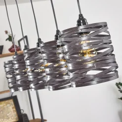 Suspension Pauluspolder Gris, 5 Lumieres
