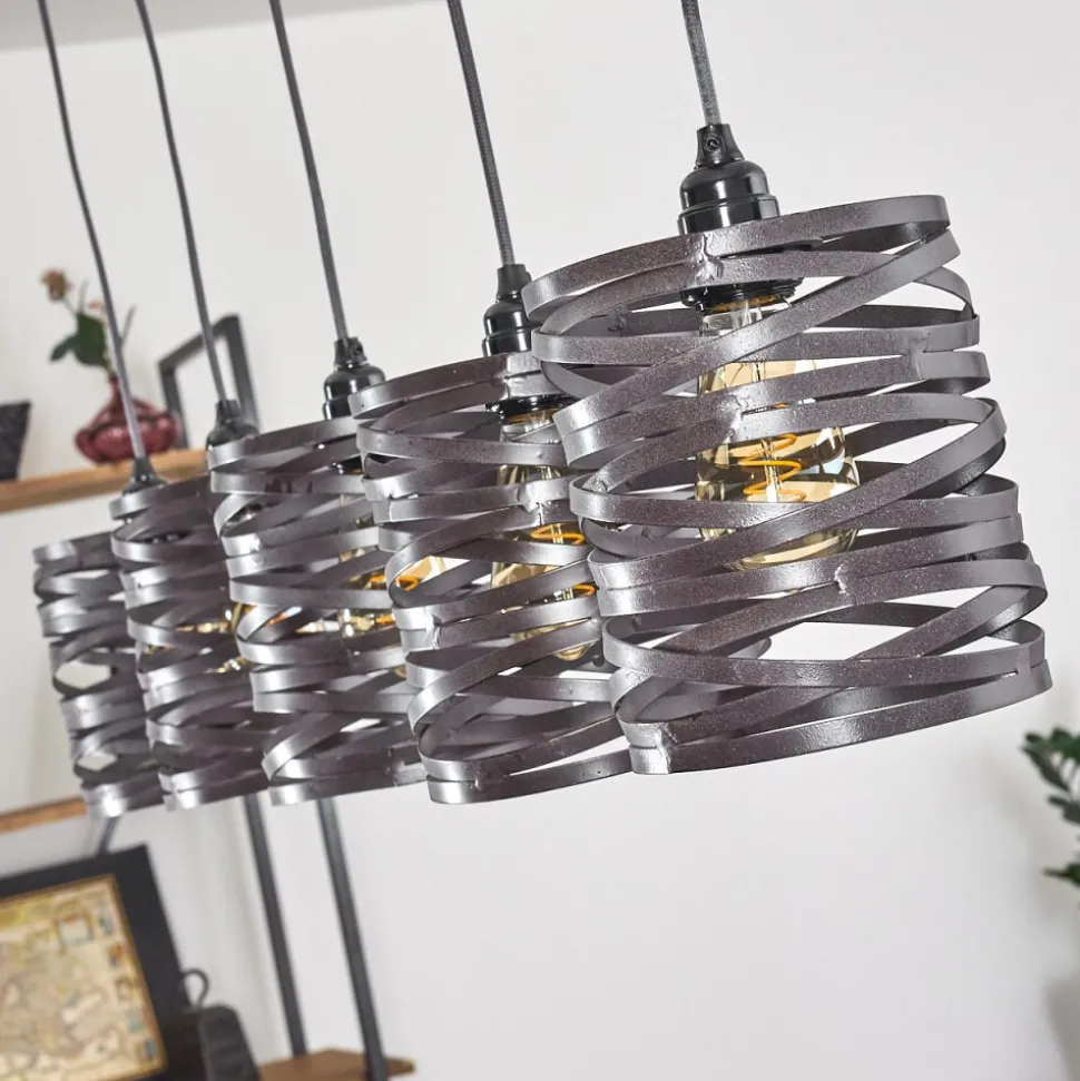 Suspension Pauluspolder Gris, 5 Lumieres