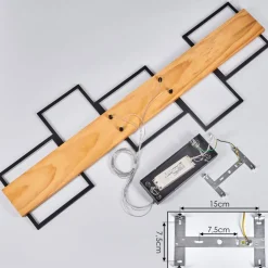 Suspension Pompu Led Ecru, Noir, 1 Lumiere