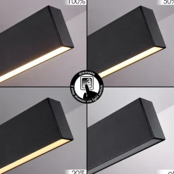 Suspension Poroporo Led Noir, 1 Lumiere