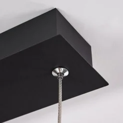 Suspension Poroporo Led Noir, 1 Lumiere
