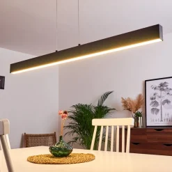 Suspension Poroporo Led Noir, 1 Lumiere