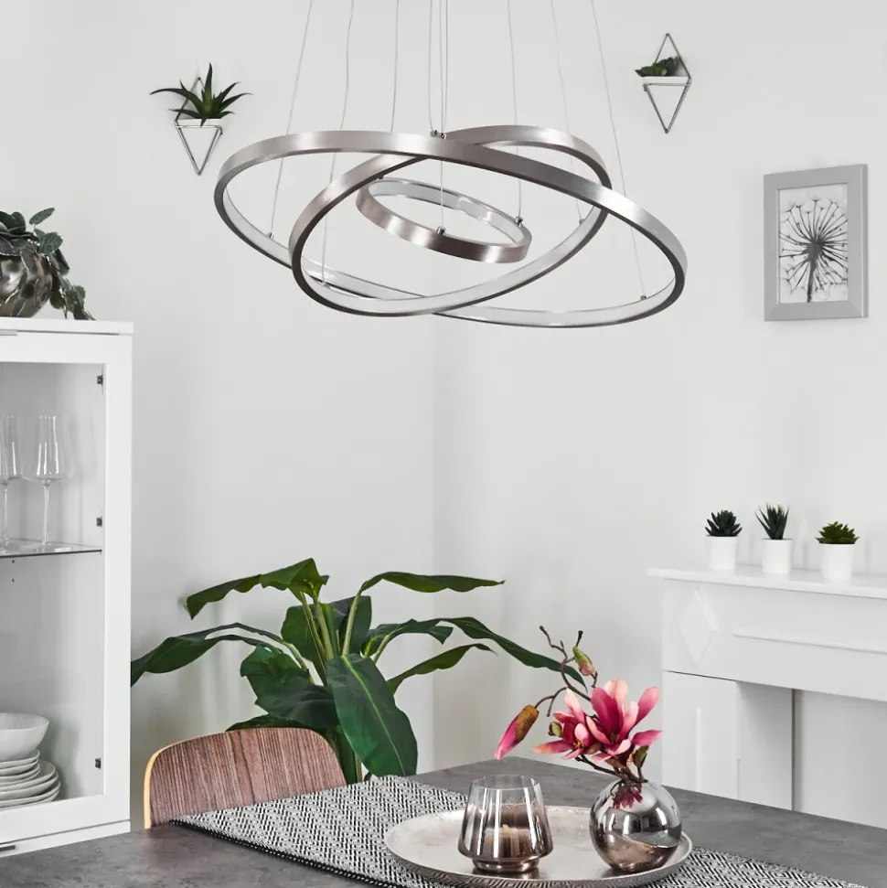 Suspension Preci Led Nickel Mat, 1 Lumiere