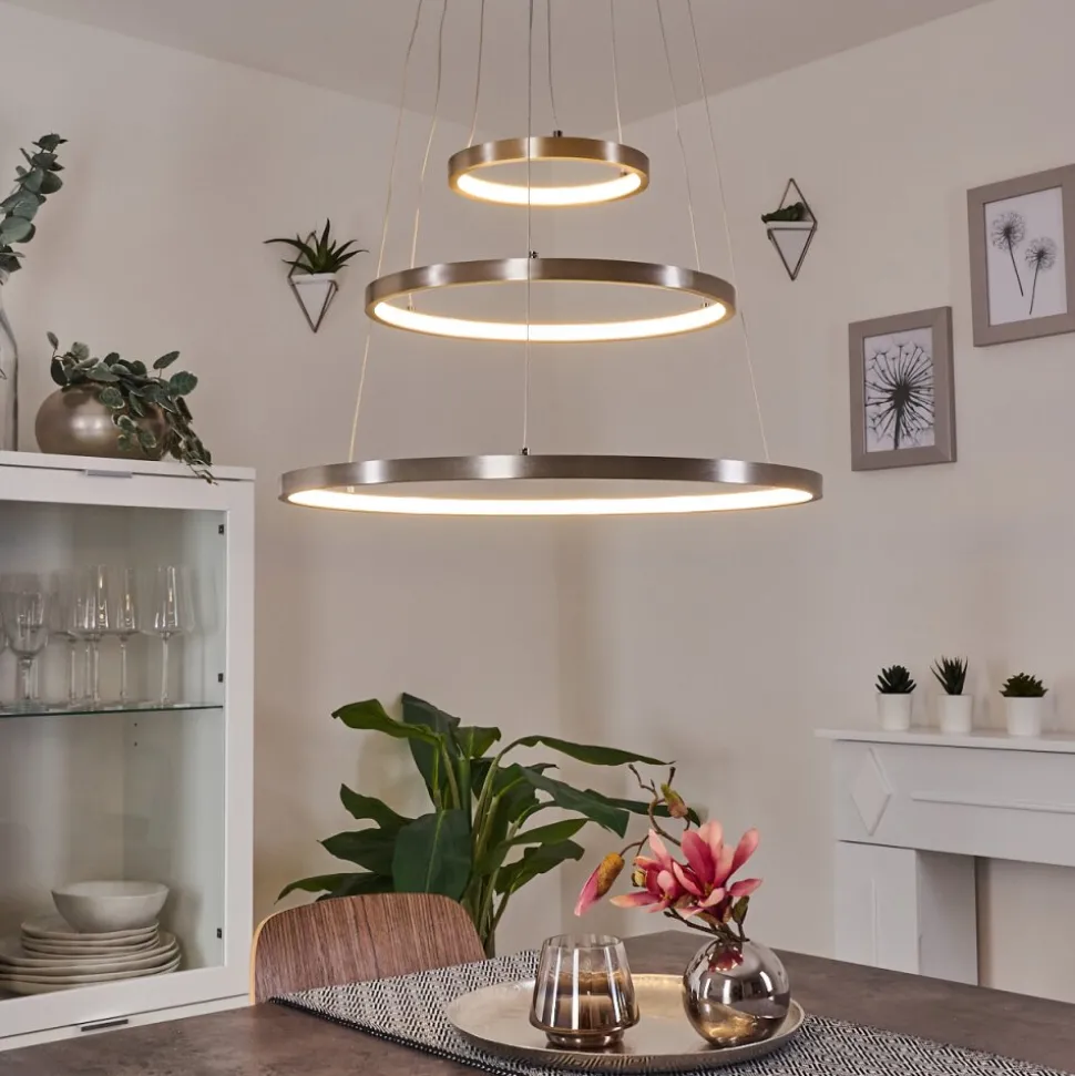 Suspension Preci Led Nickel Mat, 1 Lumiere