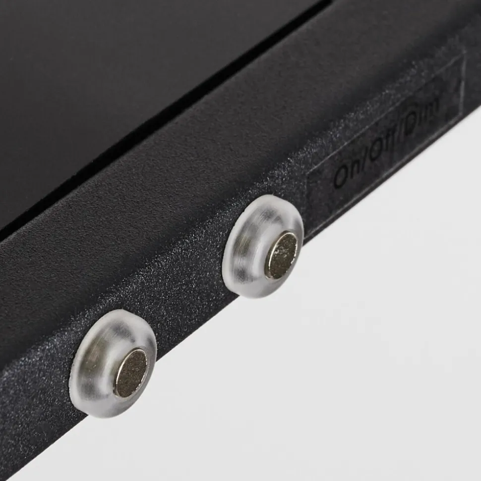 Suspension Ranquile Led Noir, 4 Lumieres, Telecommandes
