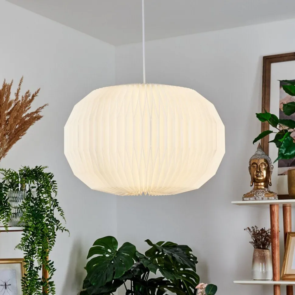 Suspension Regufe Blanc, 1 Lumiere