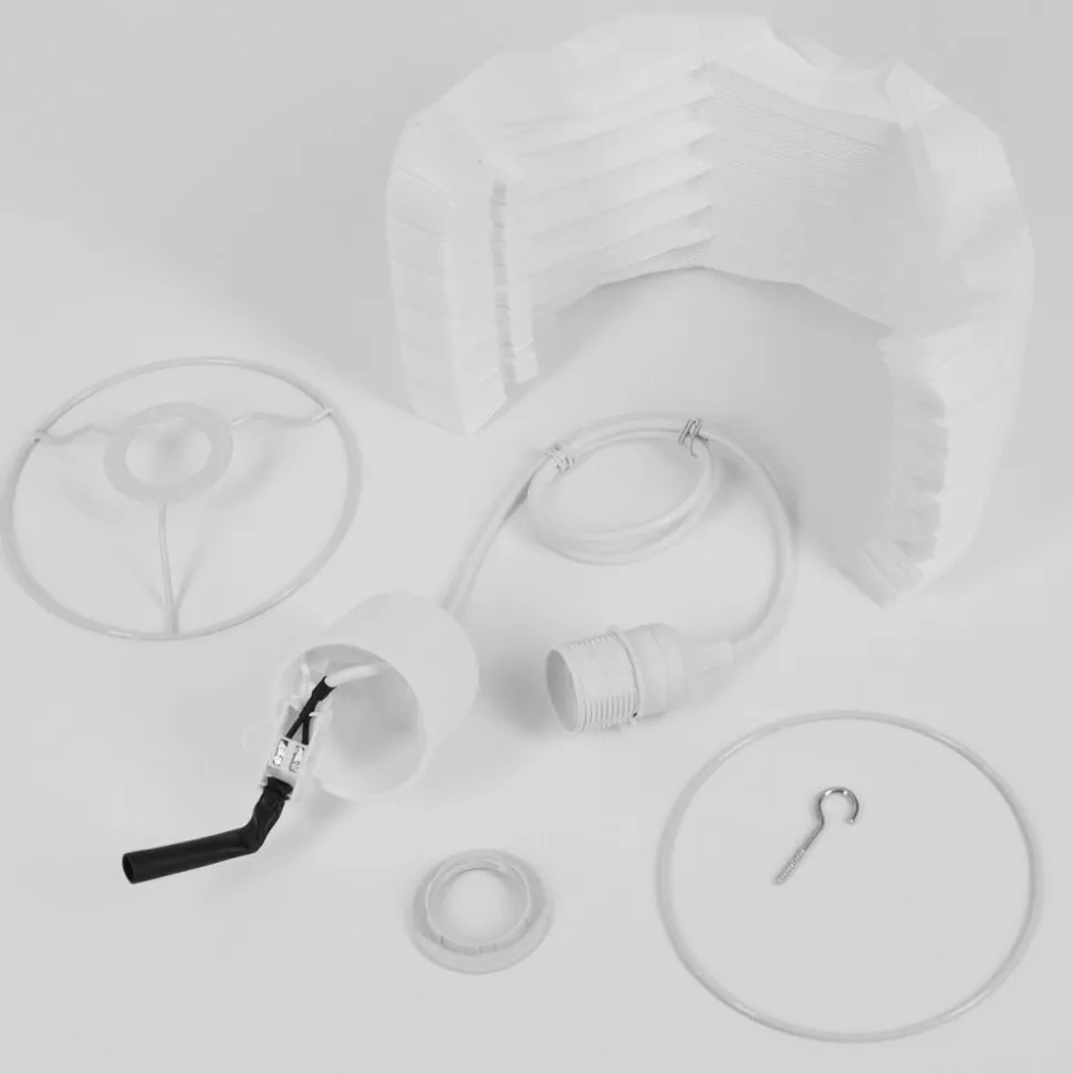 Suspension Regufe Blanc, 1 Lumiere