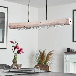 Suspension Rodeche Led Noir, 2 Lumieres