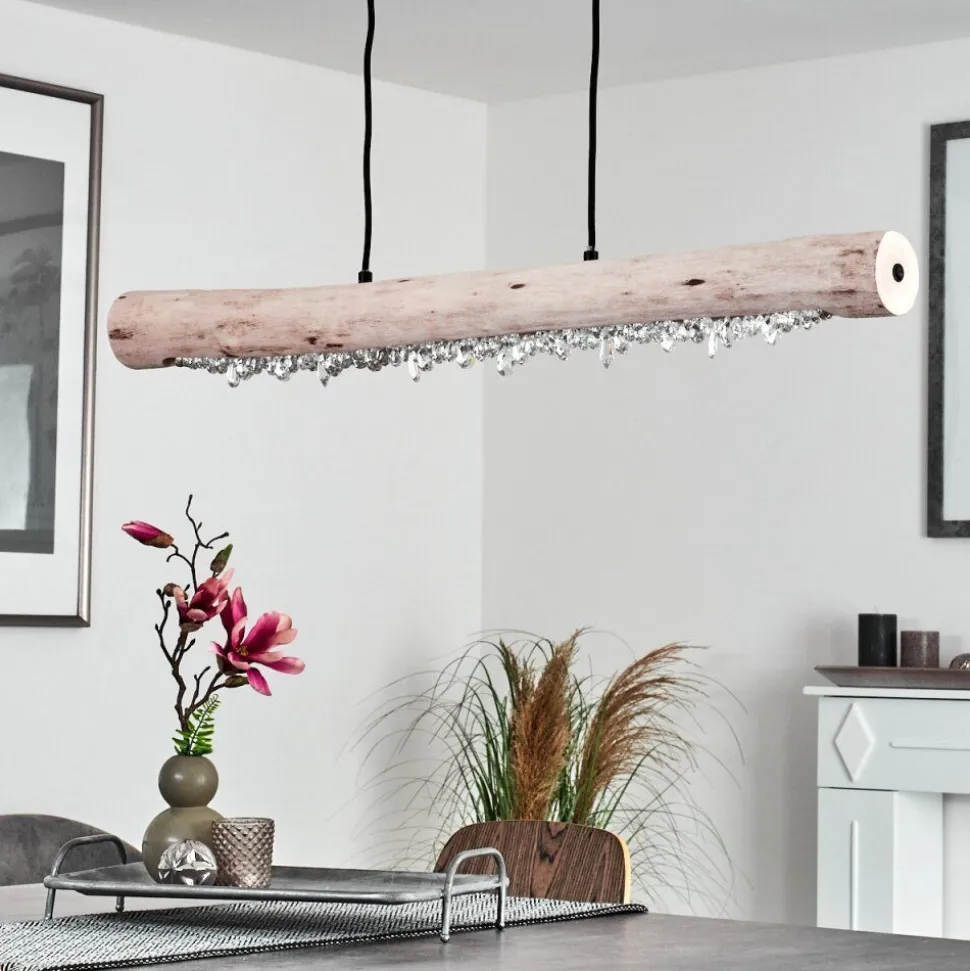 Suspension Rodeche Led Noir, 2 Lumieres