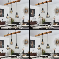 Suspension Seegaard Brun, 3 Lumieres